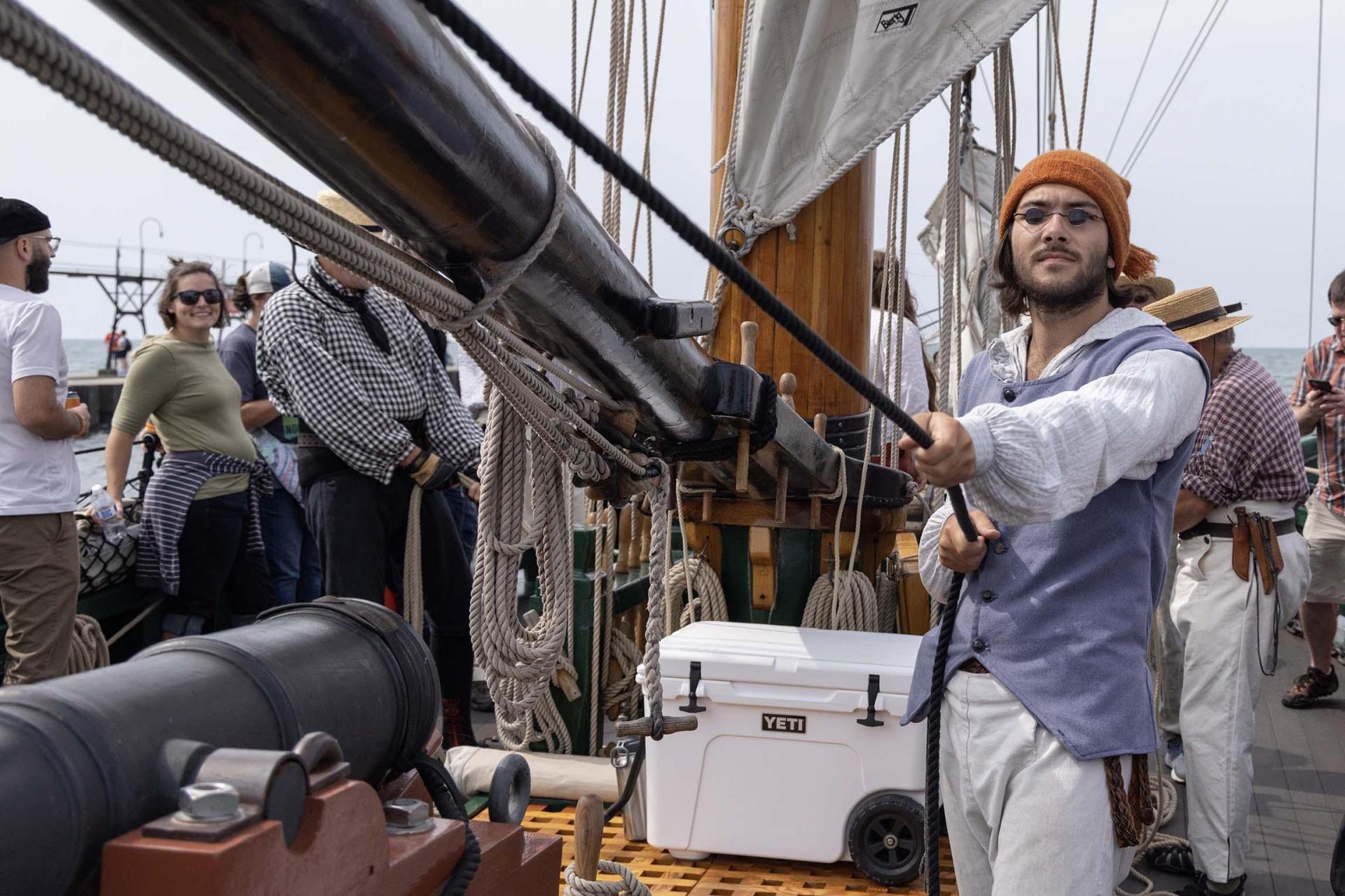 People on the Tall Ship Friends Good Will