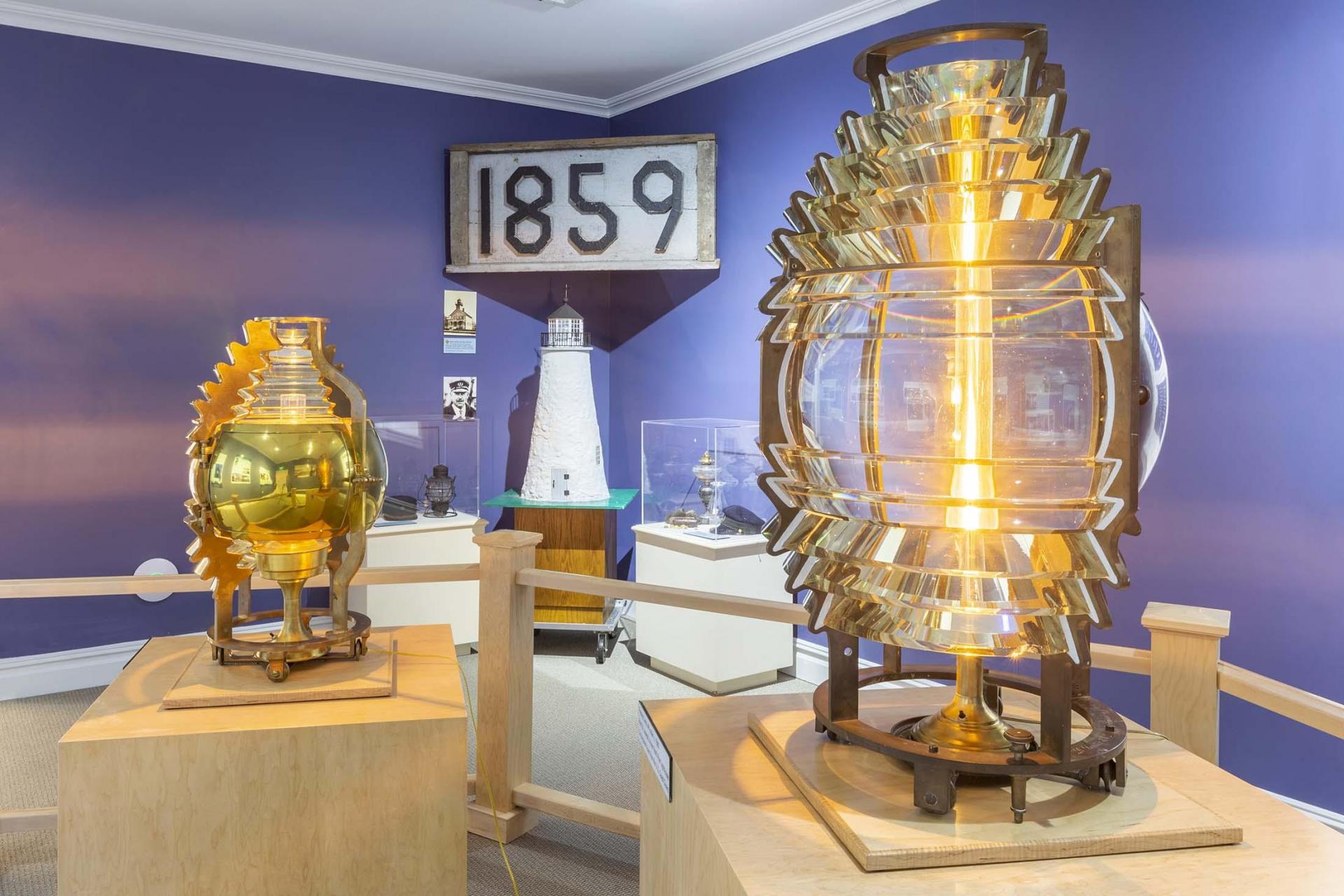 Fresnel lenses at the The Heritage Museum & Cultural Center.