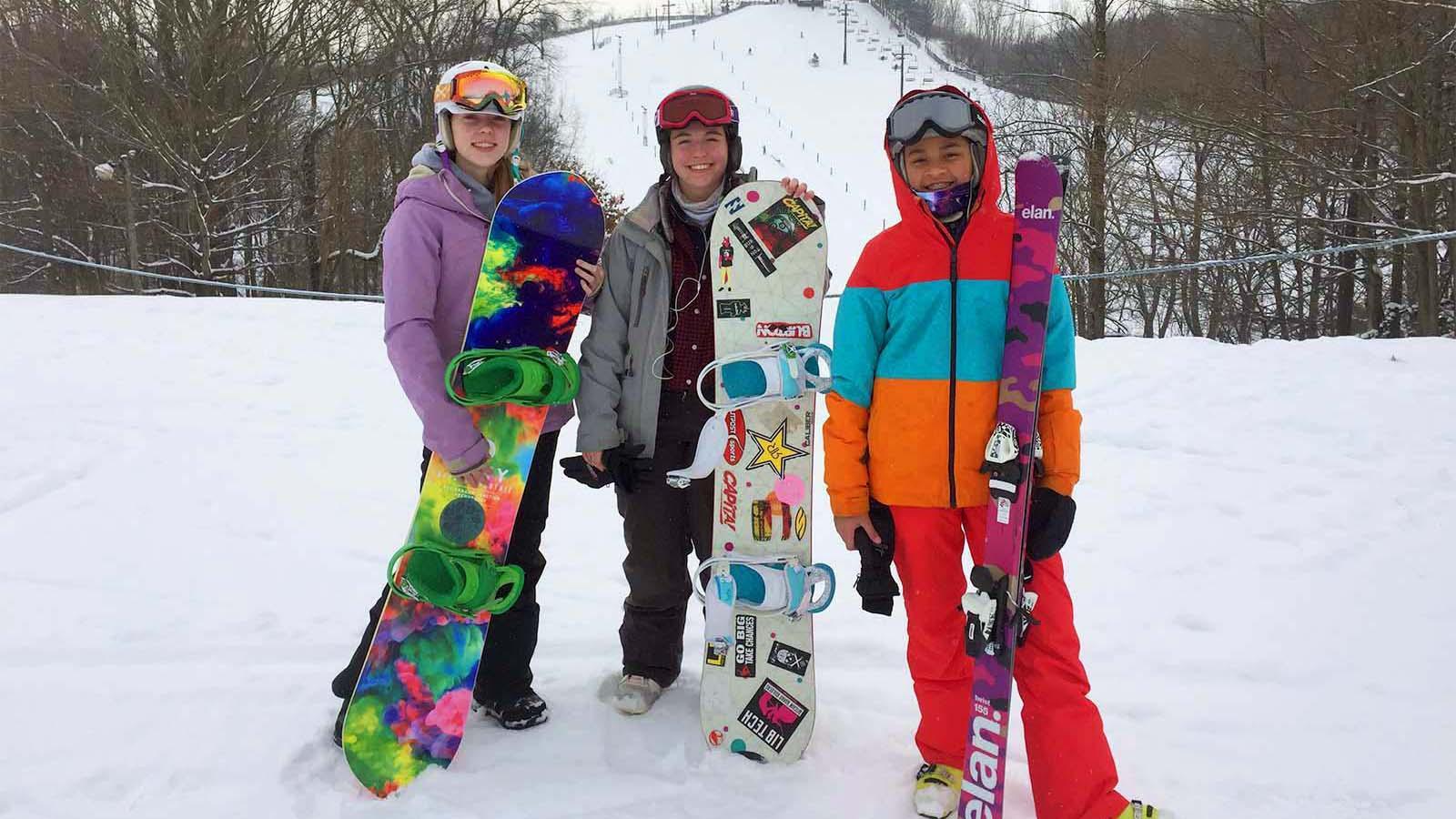 A group of people at Swiss Valley