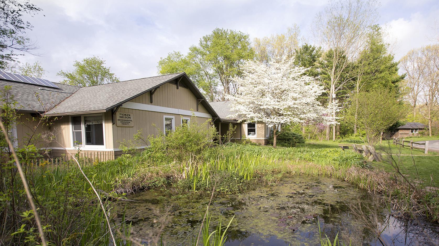 sarett nature center in the springtime