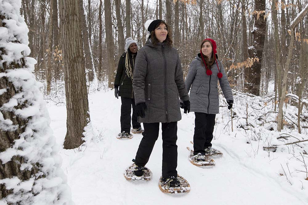 Snowshoeing at Love Creek